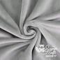 Preview: Plüschstoff Shorty uni 75x100cm hellgrau – Kullaloo